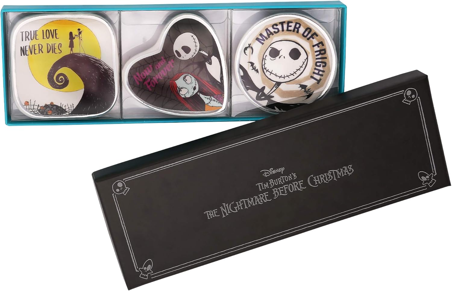 Disney Tim Burton's Nightmare Before Christmas Mini Trinket Tray Gift Set, 3 Piece Jewelry Dish Ring Holder : Clothing, Shoes & Jewelry