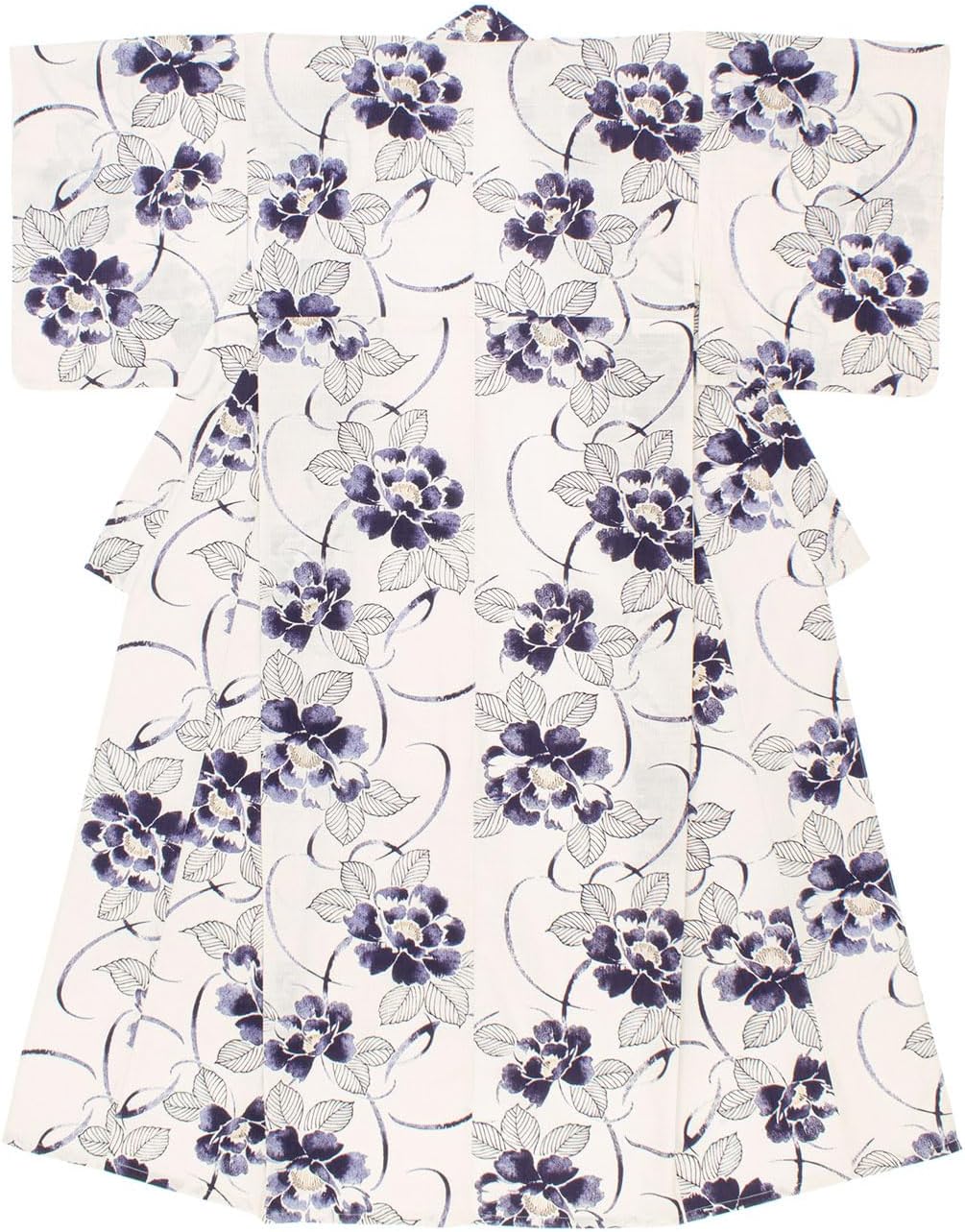 タグ付き Kansai 浴衣 作り帯 セット 紫花柄 ピンク 夏祭り 花火 新品