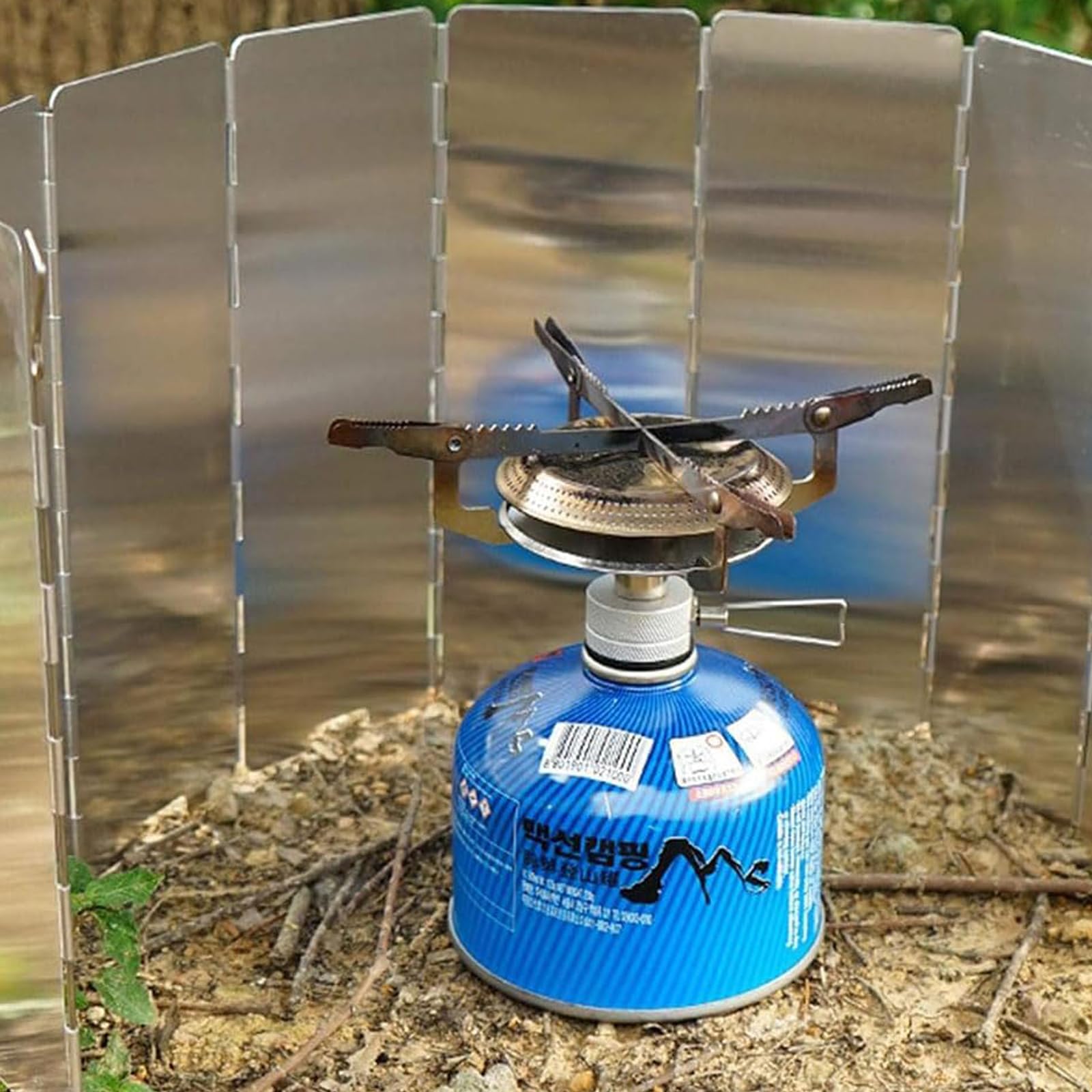 Kit Da Campeggio Kyraton 15 Pezzi - Utensili Da Cucina In Acciaio Inox Per Zaino, BBQ E Escursionismo