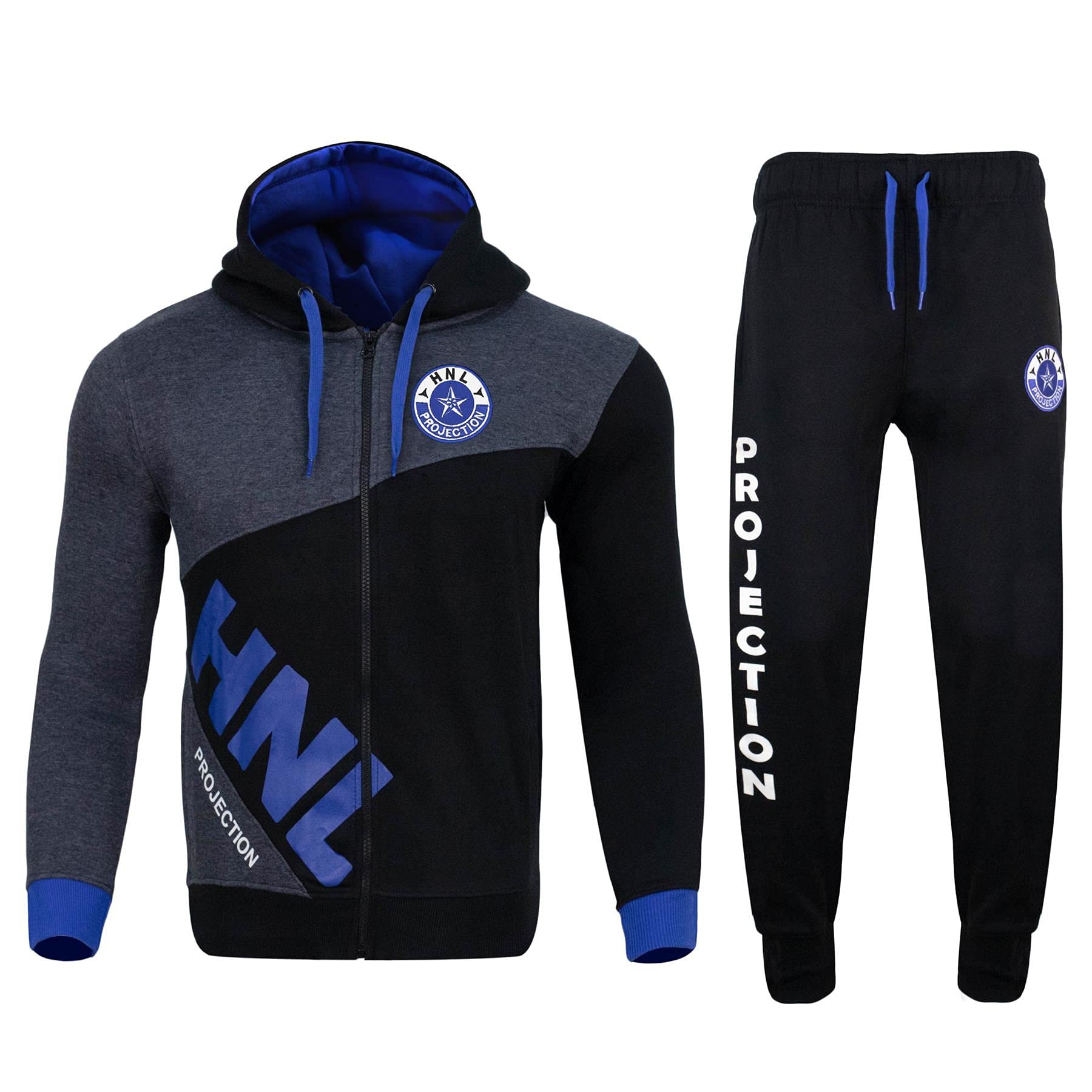 A2Z Mens Tracksuit Kings Embroidered Hoodie - T.S HNL Dady Royal._ XXL