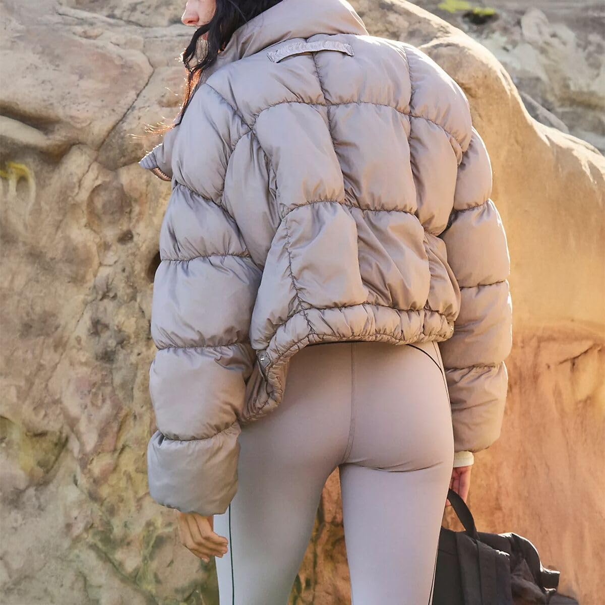 Free People womens In a Bubble Puffer Jacket - Image 3