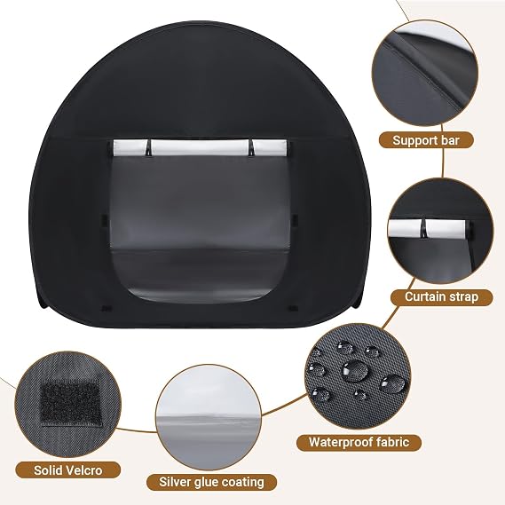 Trafagala Sensory Tent Small Pop Up Blackout Tents for Kids 110 * 110 * 105cm