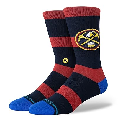 Stance Prep Denver Nuggets Crew Cut Socks Shoes Navy