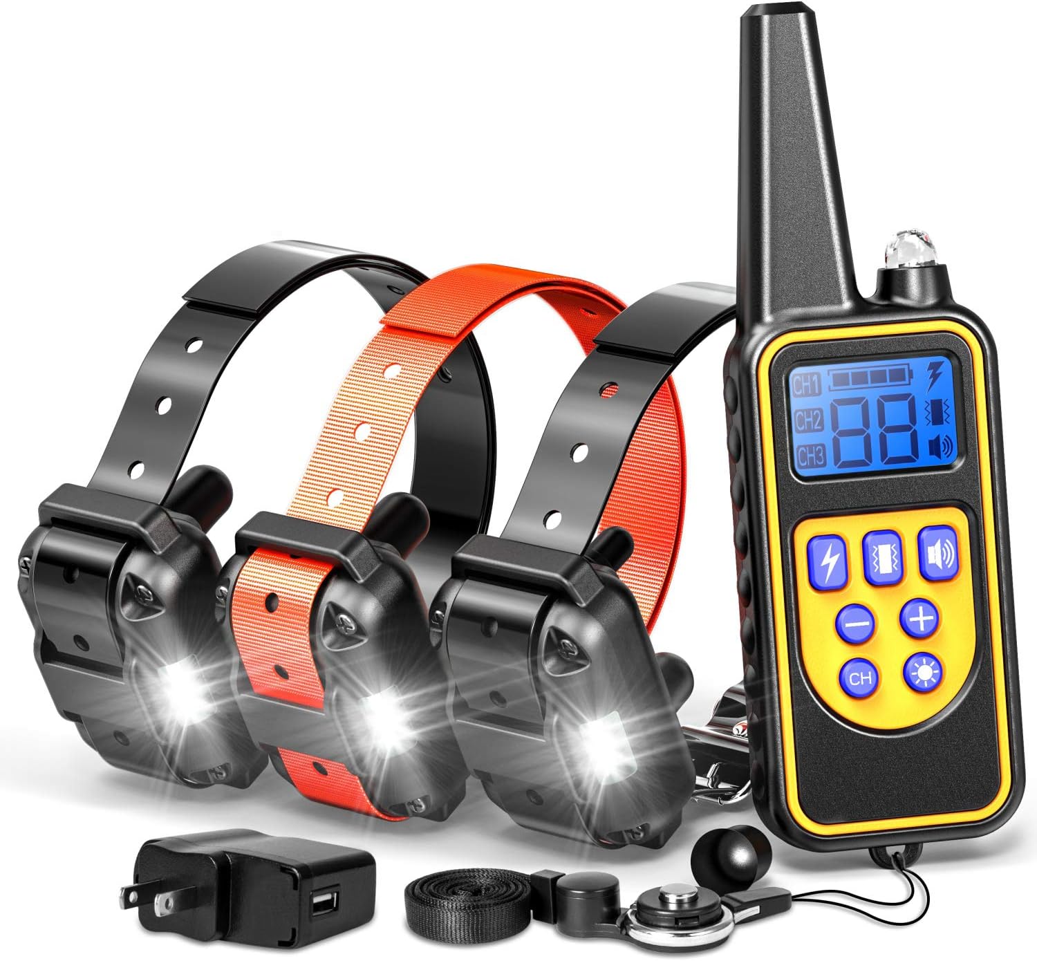 Fcolor Dog Training Collar, Rechargeable Waterproof Dog