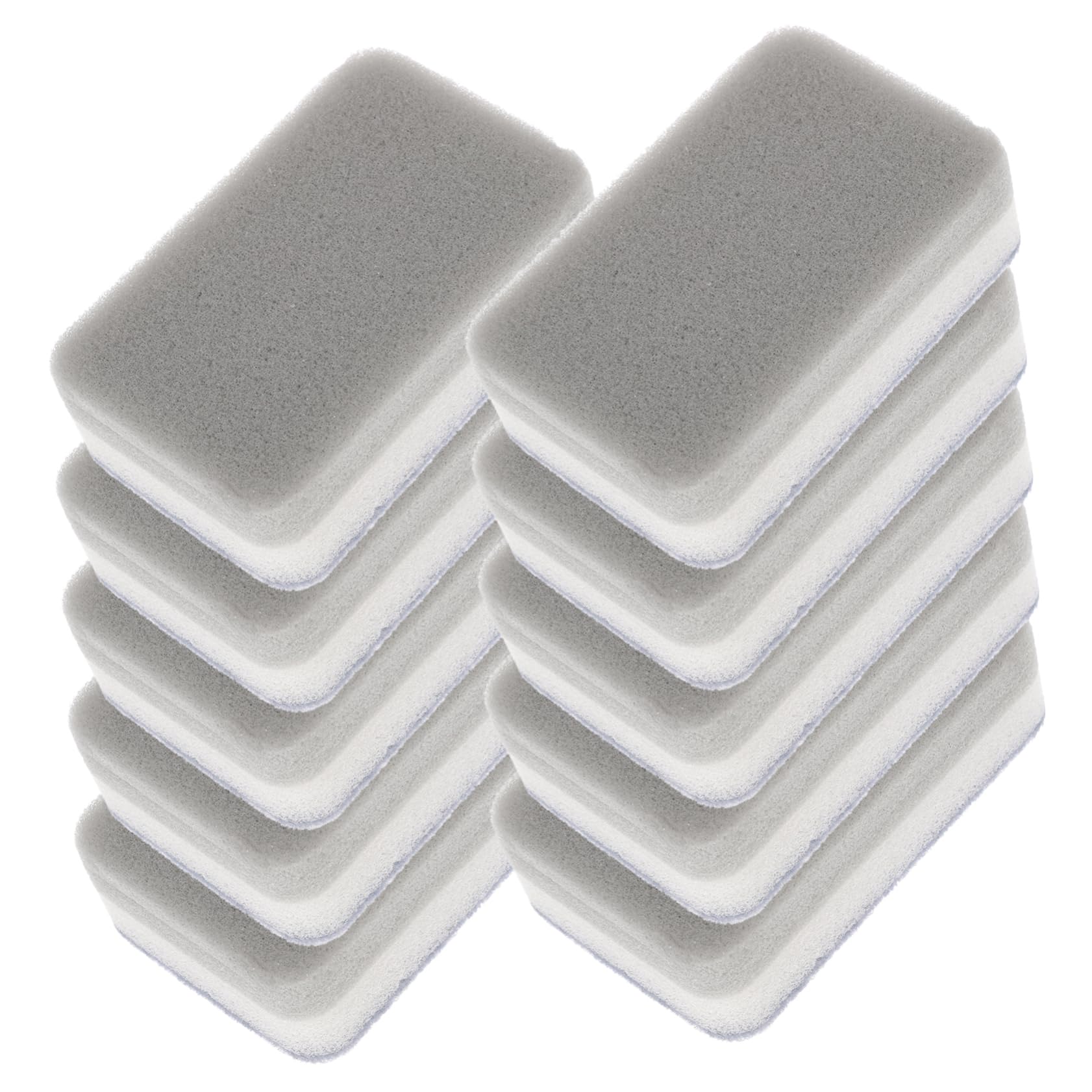 Strong Decontamination Dish Sponge 10Pcs Grey Kitchen Cleaning Sponge Brush