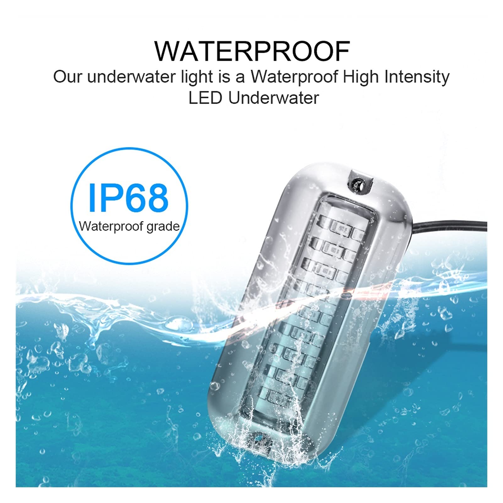 Luci di Navigazione 2.7°12V.PONTOOM TRACCUPA della Barca SUBACQUA Pontoon Pontoon Barche Accessori Barca Acciaio Inossidabile in Acciaio Inossidabile Acciaio in Acciaio in Acciaio Marine IP68