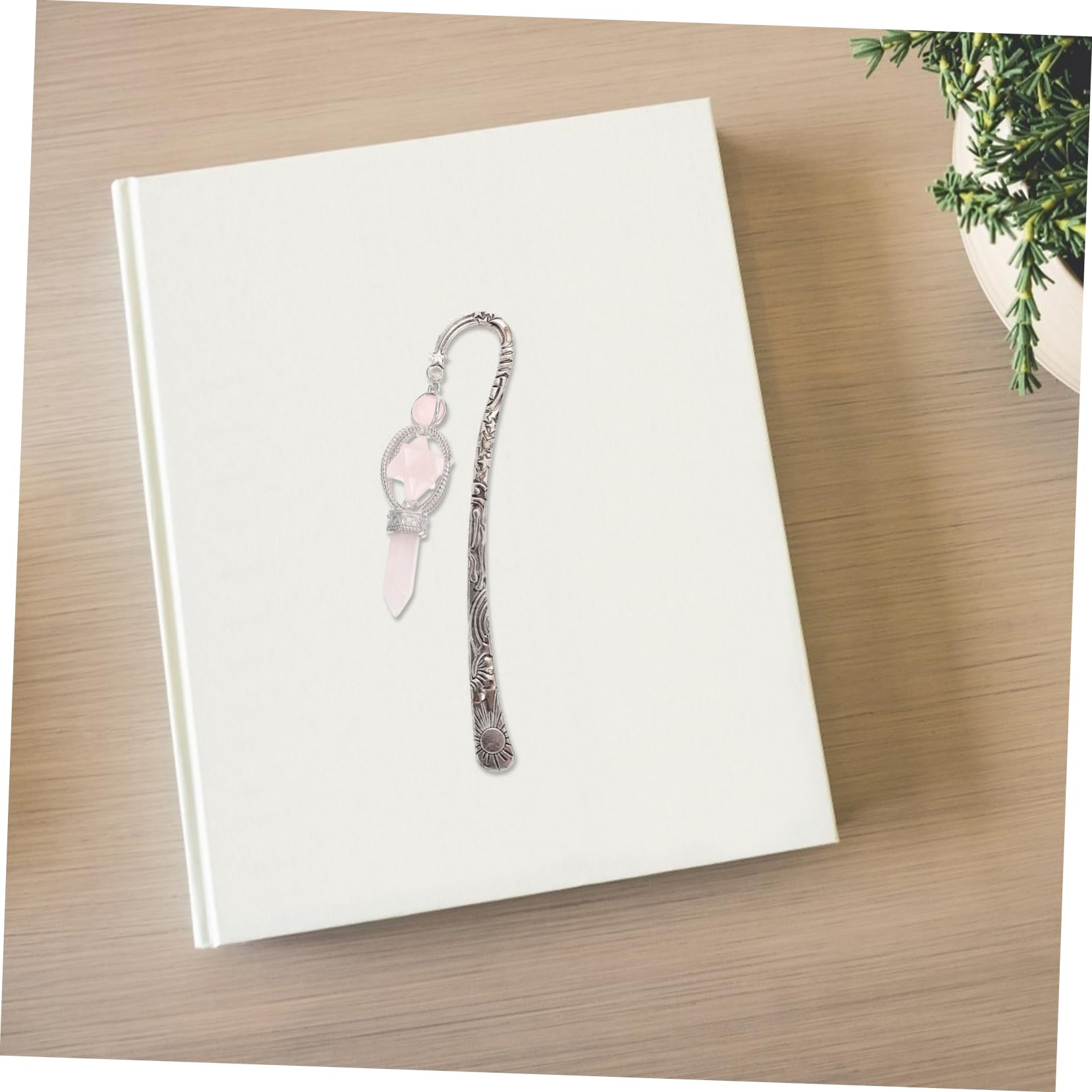 Operitacx 3pezzi Segnalibro Cristallo Rotante Metallico Per Libri Ciondolo Decorativo Unico Per Lettori e Studenti Design Elegante e Pratico