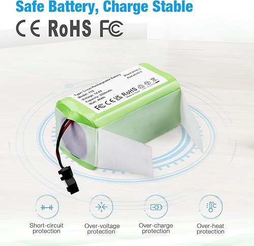 Miniatura 6 de Powerextra - Batería de repuesto compatible con Eufy RoboVac 11 11S 11S MAX 30 15C 15T 12 35C Ecovacs Deebot N79S DN622