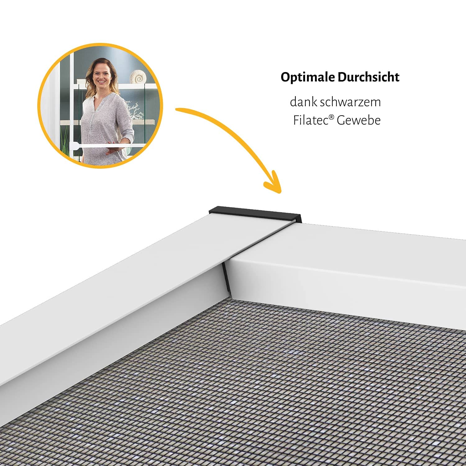 empasa Insektenschutz Fliegengitter Tür Alurahmen MASTER PRO | mit Scharnierkleber als Selbstbausatz, Farbe:braun, Größe:100 x 210 cm