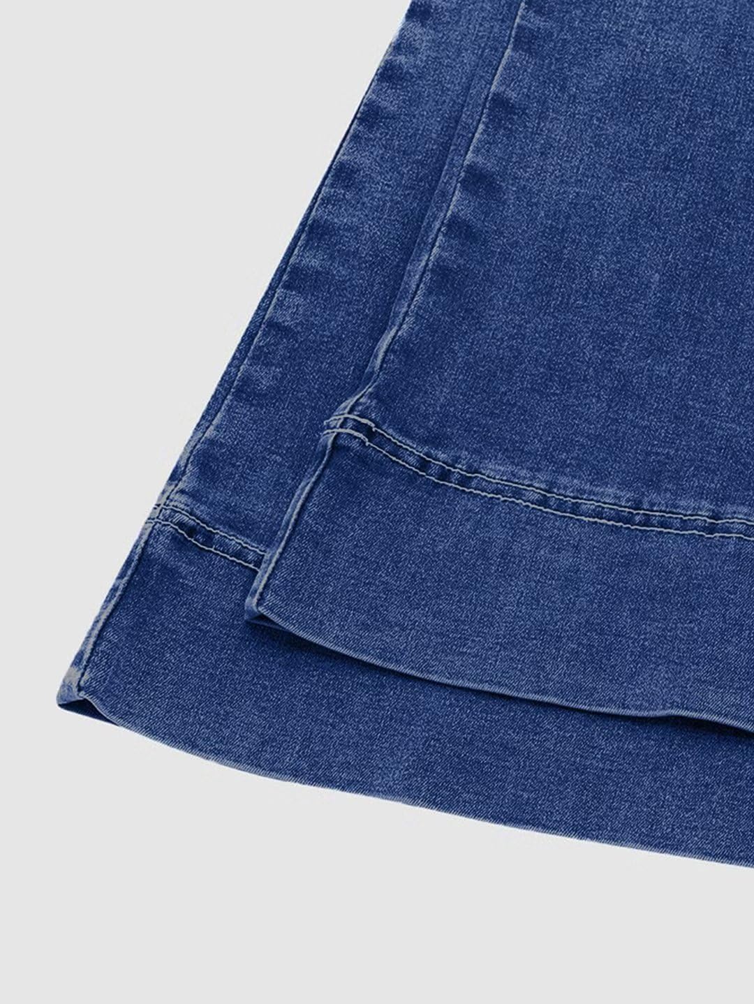 Flamingals Low Rise Straight Leg Wide Leg Baggy Jeans Women Stretch Boyfriend Butterfly Flare Denim Pants - Image 5