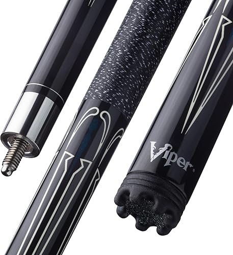 Miniatura 2 de Viper Siniestro - Taco de billar/billar (2 piezas, 58 pulgadas), color negro con puntos crema
