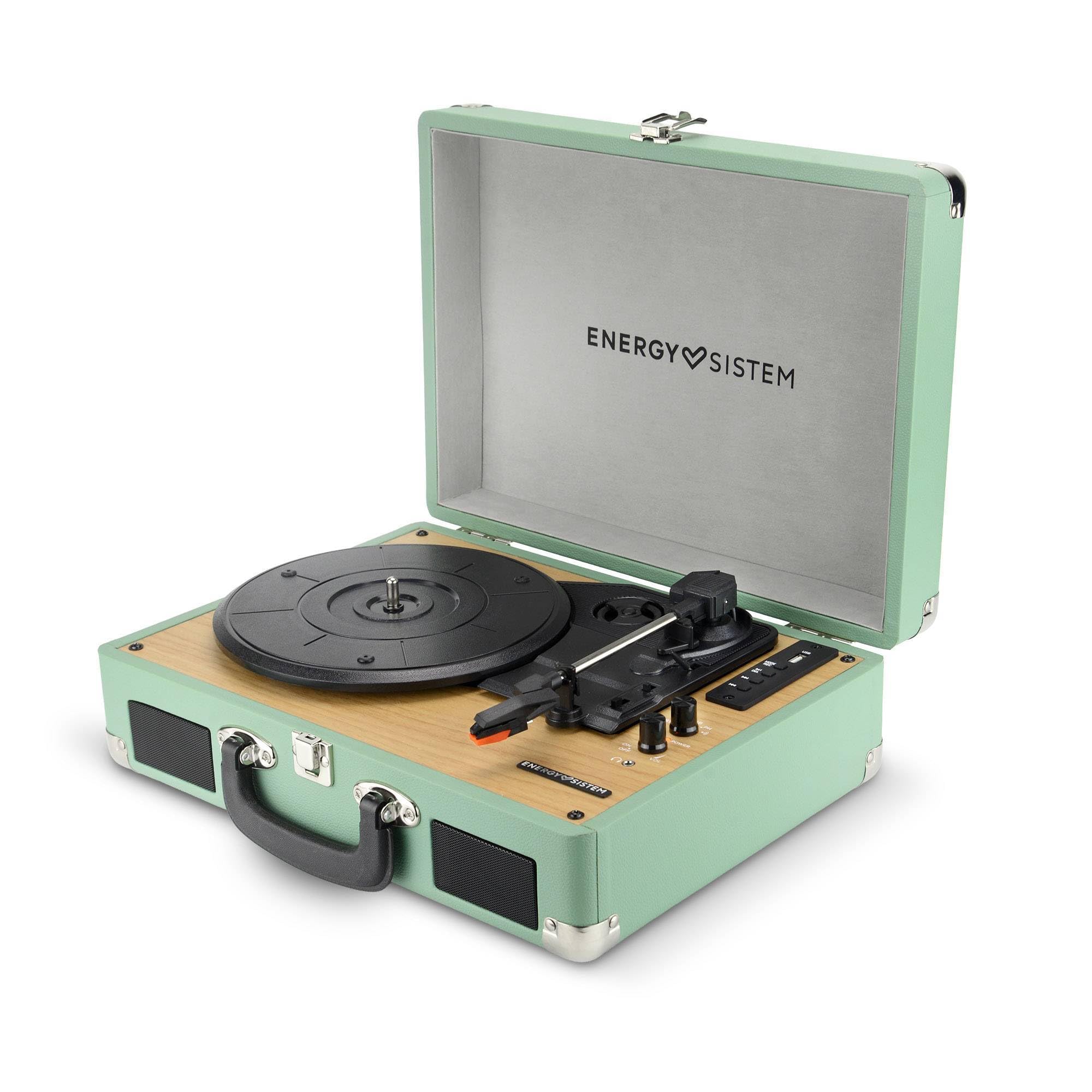 Energy Sistem Retrospin Gramofon z 40 W Peak Power, winyl, RCA, port USB i Bluetooth In/Out.