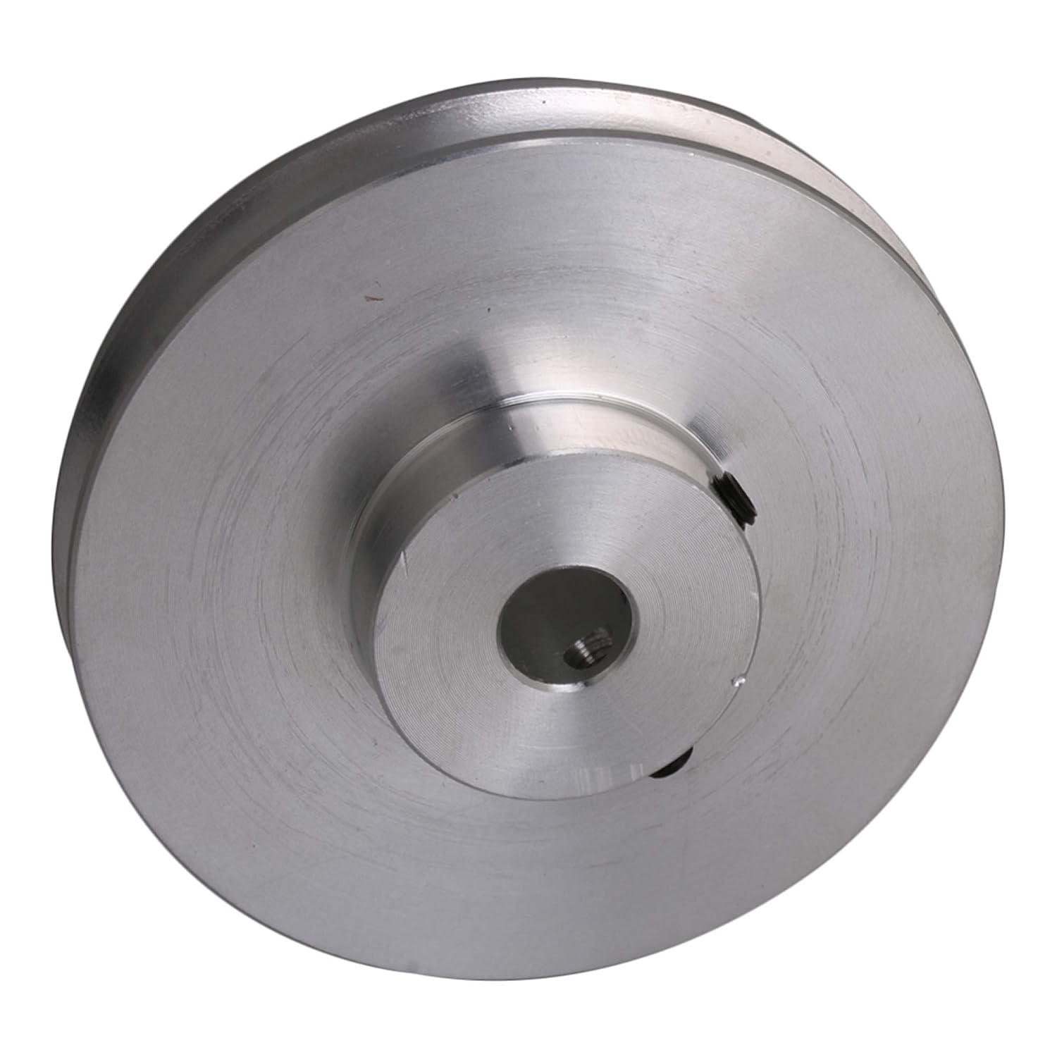 58x16x8MM Silver Aluminum Alloy Single Groove 8MM Fixed Bore Pulley for Drilling Machine 3-5MM PU Round Belt