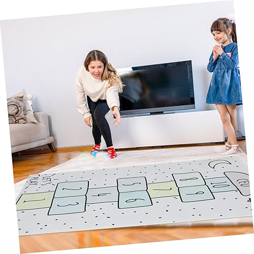 Miniatura 3 de Toyvian Manta de damas digitales para interiores, alfombra antideslizante para bebé, sala de juegos, piso, tapete para gatear, tapete para niños,