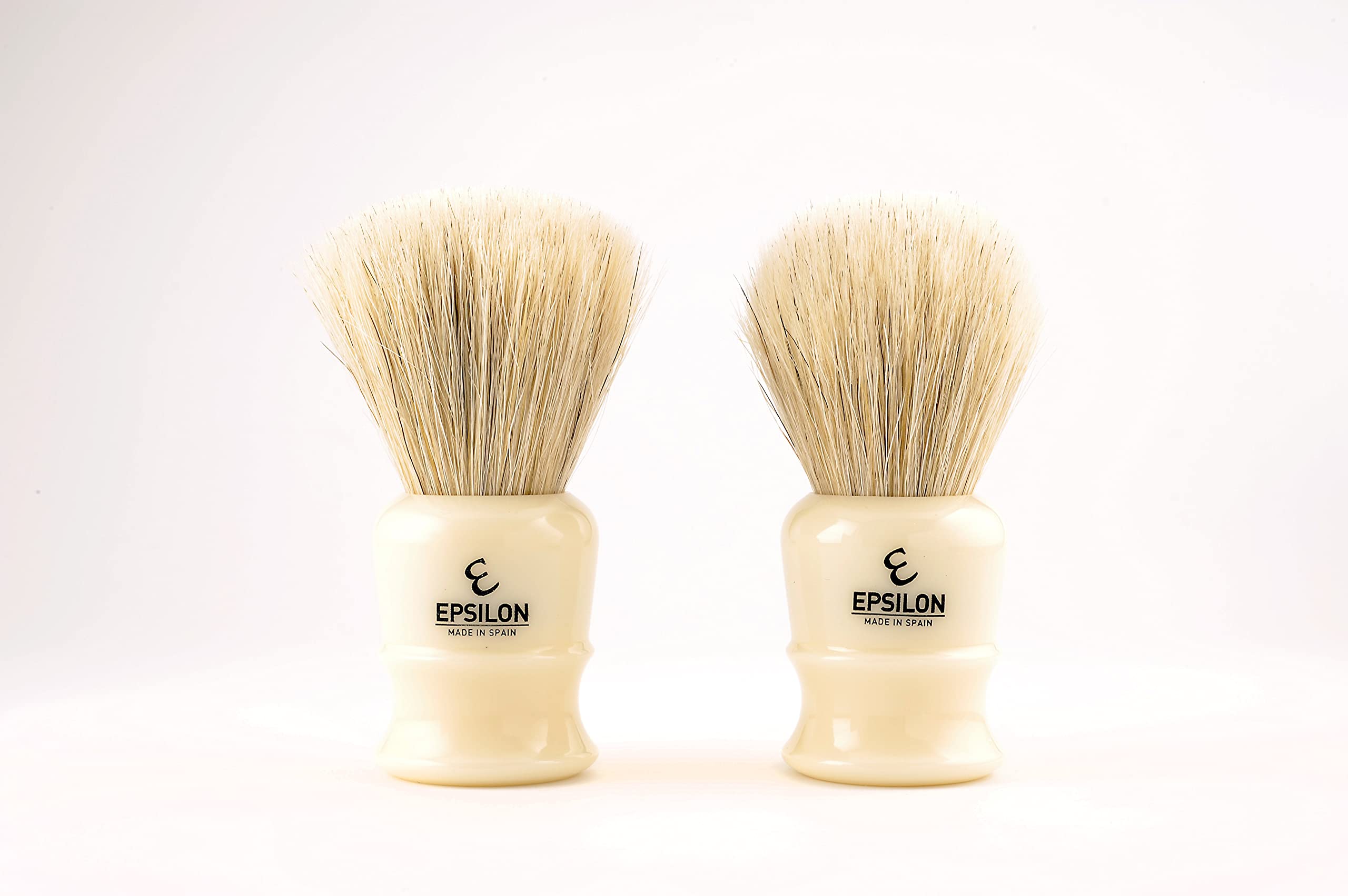 Epsilon Pędzel do golenia Biały Koń Fan Shape Kość słoniowa 26mm, Standardowy, Pojedynczy