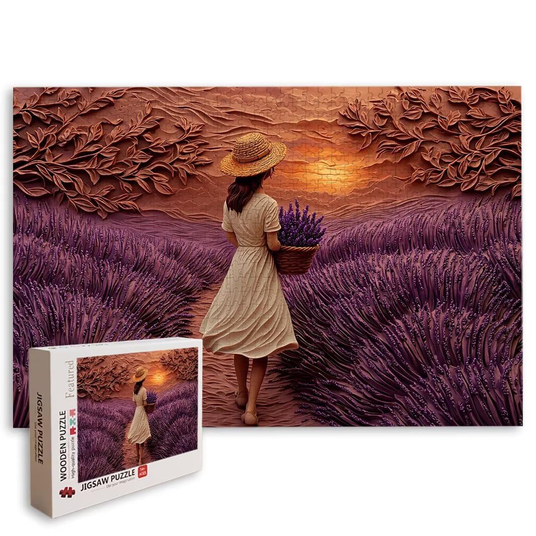 Puzzle Lavanda, Puzzle 2000 Pezzi Adulti per Decor, Regalo Donna/Uomo -8804