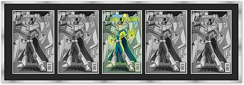 Miniatura 130 de Marco de cómic negro mate Para cómics publicados entre 1986 y el día actual (marco de madera maciza de cómic de la Edad Dorada), hecho