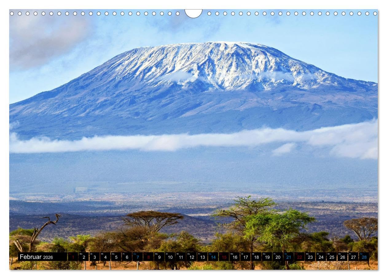 Kilimanjaro - das Dach Afrikas (Wandkalender 2026 DIN A3 quer), CALVENDO Monatskalender: Der höchste Berg Afrikas und einer der berühmtesten freistehenden Berge der Welt (CALVENDO Orte)