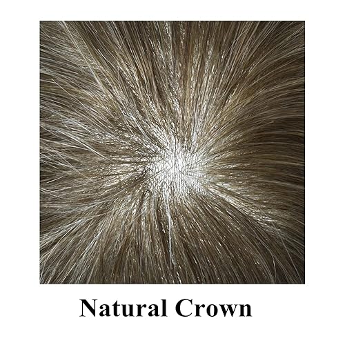 Miniatura 4 de Toupee para hombres sistemas de cabello humano 0.002 in piel ultra fina para hombre Toupee V-Looped PU Hairpieces 90% densidad de luz, 18 #