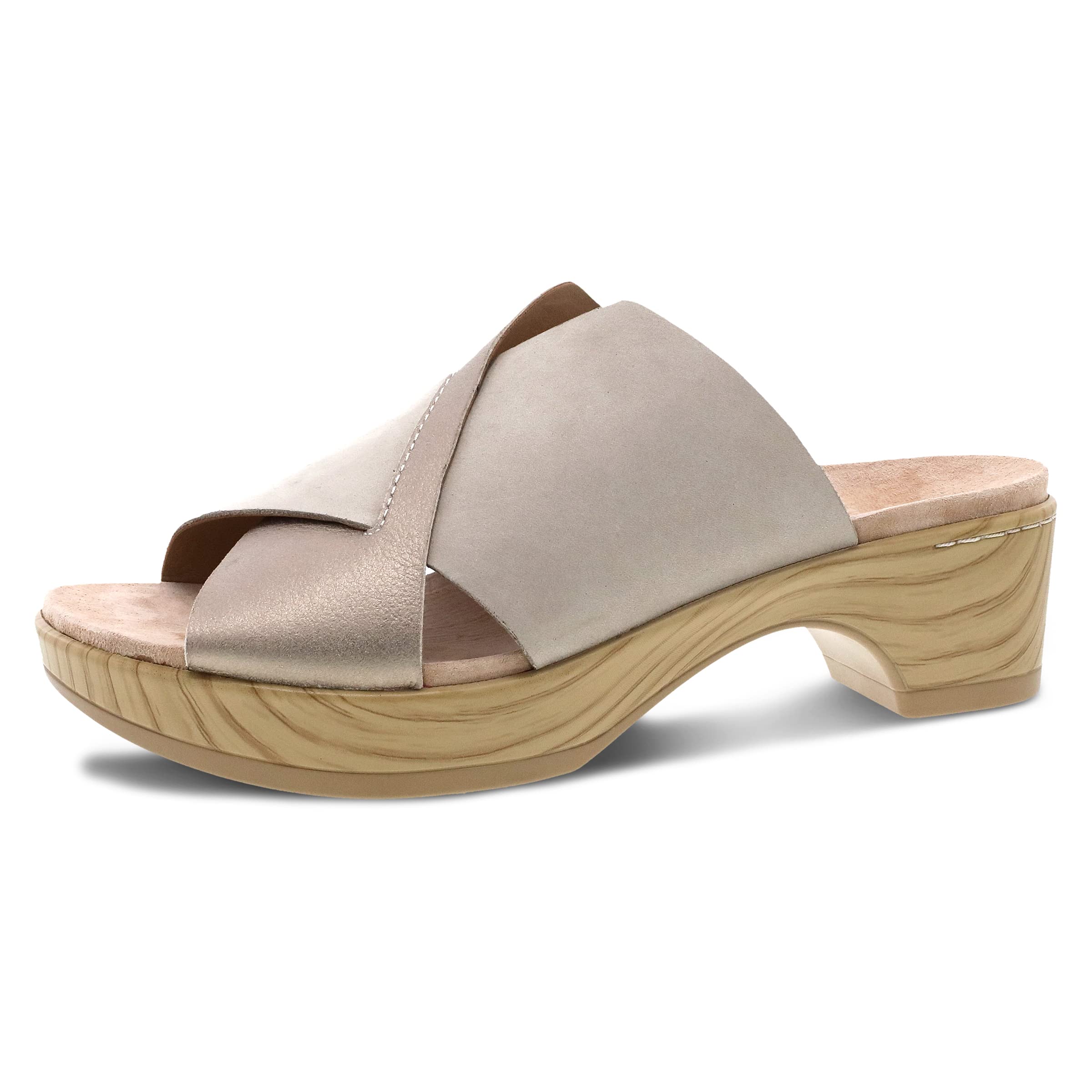 DanskoMiri Slip-On Sandal for Women – Comfotable Platform Shoes with Arch Support – Versatile Casual to Dressy Footwear – Lightweight Rubber Outsole