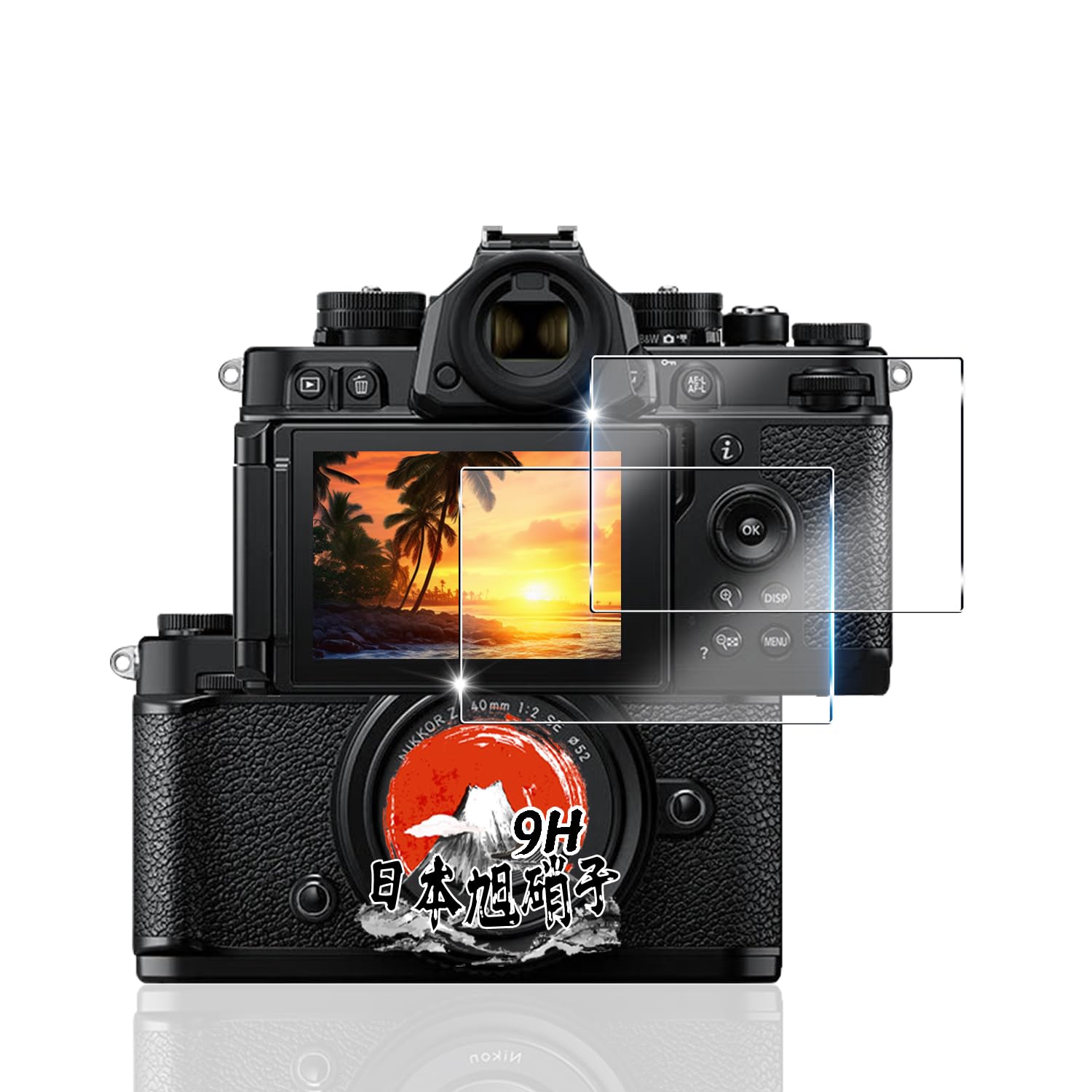 Amazon | 用 Nikon Zf Z8 Z9 ガラスフィルム 2枚 【国産AGC旭硝子素材