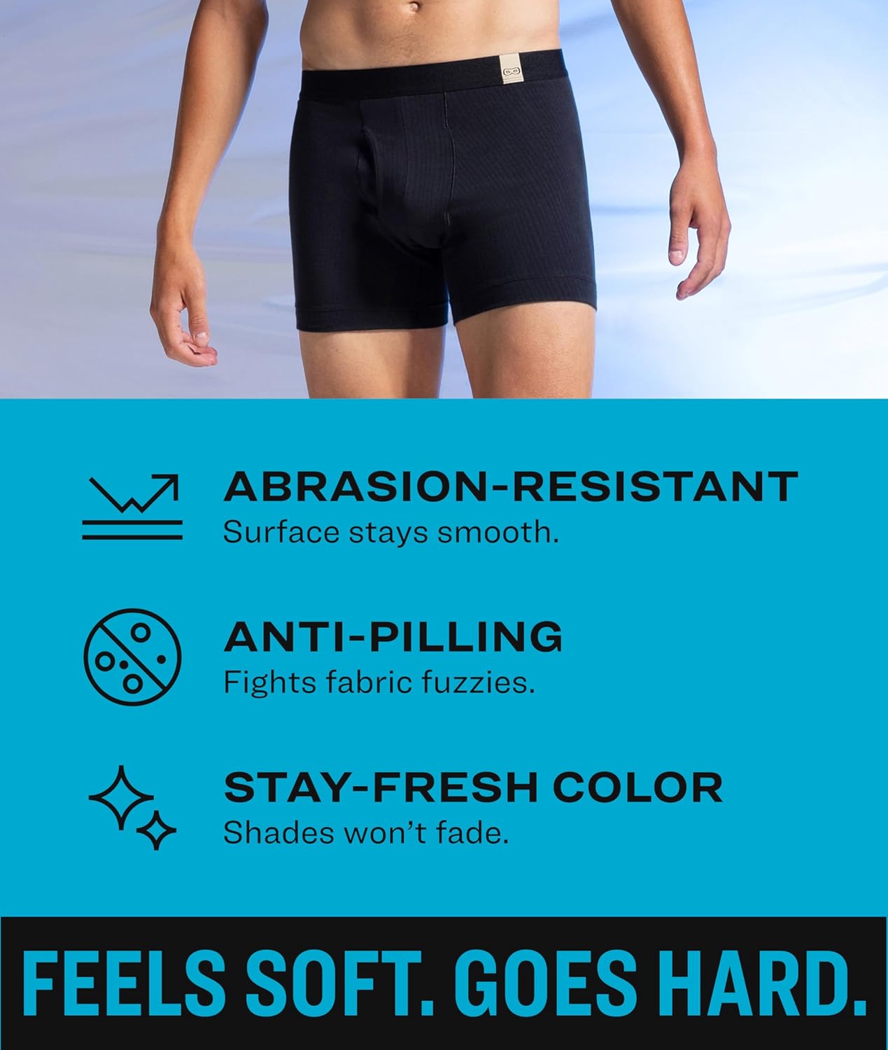 Pair of Thieves Superiair Boxer Briefs for Men 3 Pack - Ultra Soft, Lightweight Cotton Blend Underwear for Men - Image 3