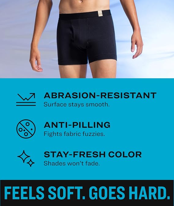 Pair of Thieves Men Superiair Boxer Briefs | Underwear for Men | Breathable, Cotton Blend Fabric | Moisture Wicking