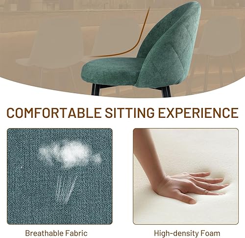 Miniatura 4 de FurnitureR Juego de 2 taburetes de bar modernos de 30 pulgadas, taburetes de isla de cocina para interiores, taburetes de mostrador con patas de