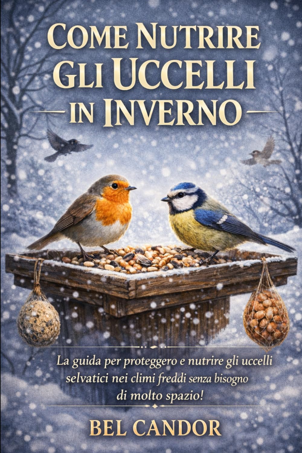COME NUTRIRE GLI UCCELLI IN INVERNO: La guida per proteggere e nutrire gli uccelli selvatici nei climi freddi senza bisogno di molto spazio!