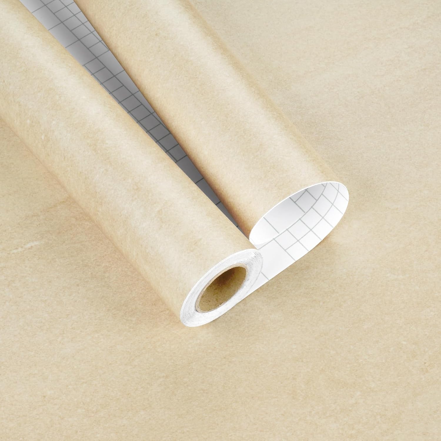 Beige Granite Countertop Contact Paper Peel and Stick Marble Wallpaper Waterproof Self Adhesive Marble Contact Paper for Counter Top Wrap Kitchen Cabinets Bathroom Vinyl Terrazzo 15.7"×118"