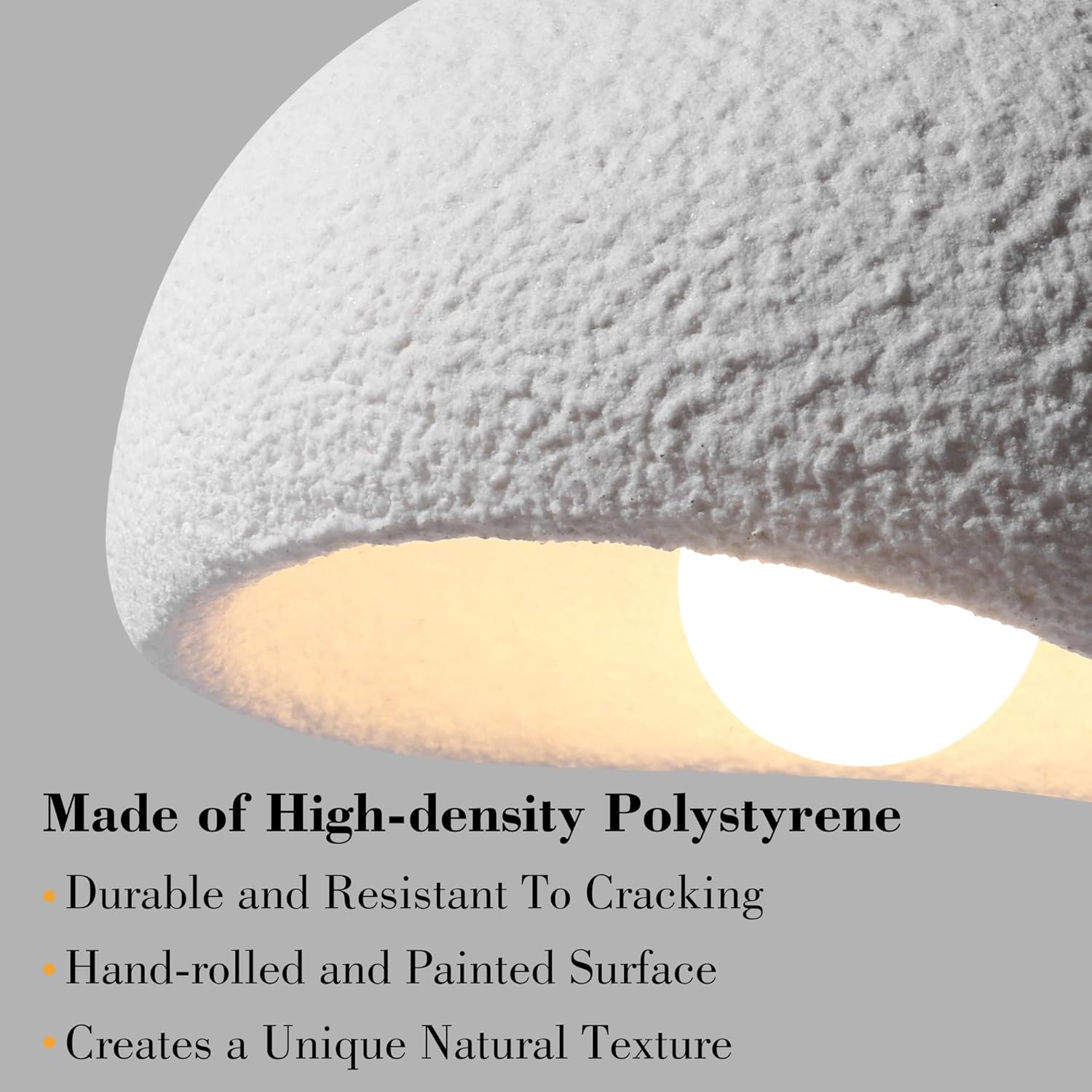 Plug in Hanging Lamp with Three-Color Dimming E26 Bulb (14.7 ft Cord Length) Hanging Light with Plug in Cord for Dining Room Living Room Bedroom Modern Pendant Light(30 cm / 11.8 in)