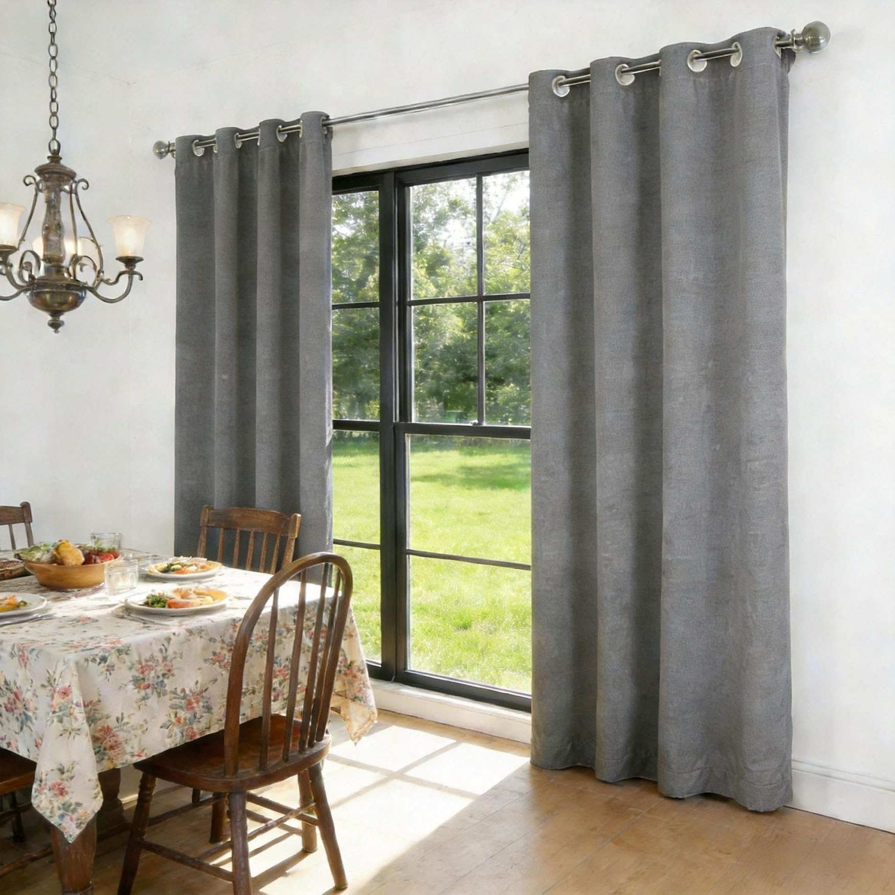 Rideau anti bruit et chaleur gris 90x255 cm pour mieux dormir la nuit