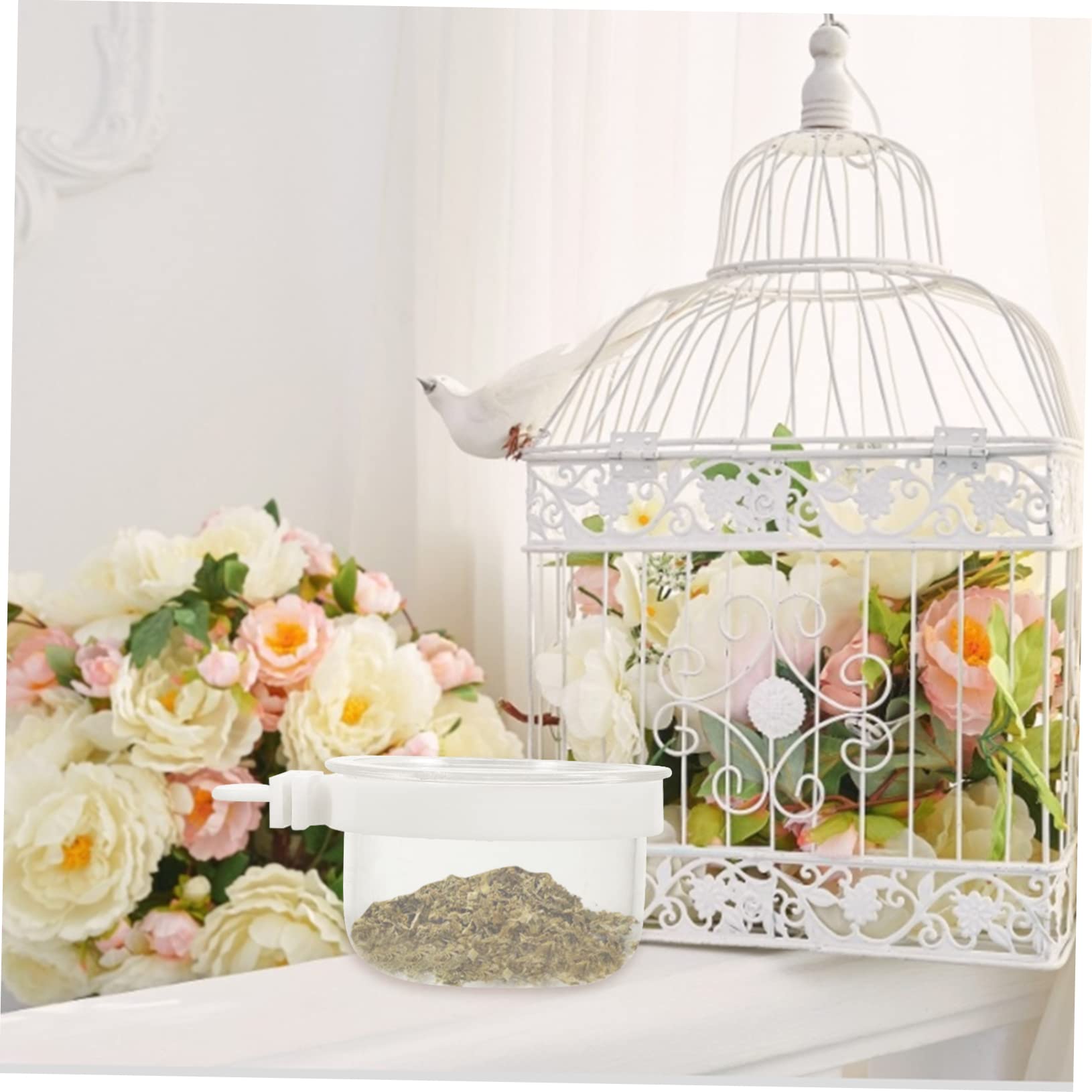 YARNOW 20 Pz mangiatoia per pappagalli bird feeder mangiatoia pappagalli piatto per l'alimentazione degli uccelli tazza per gabbia per uccelli mangiatoie per domestico