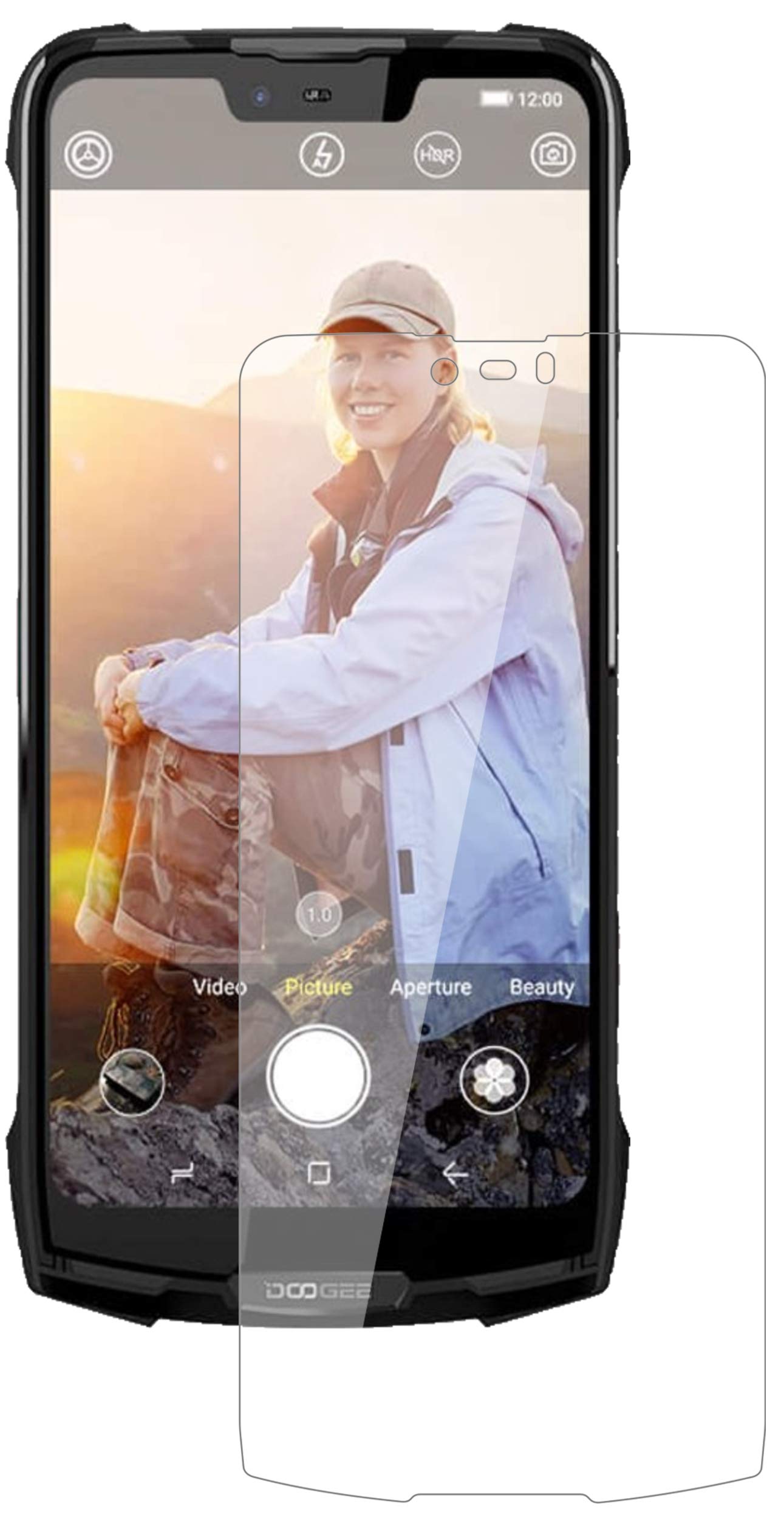 dipos I 2X Pellicola Protettiva Opaco Compatibile con Doogee S90