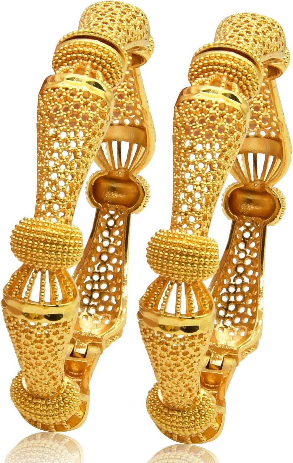 Dubai Gold Bangles for Women Indian African Wedding Bracelets 18K Gold Plated Ethiopian Bridal Jewelry