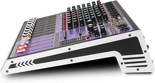 Miniatura 8 de Sound Town Mezclador de audio profesional de 12 canales con 99 DSP, USB MP3 Bluetooth, ecualizador dual de 7 bandas, alimentación y silencio Phantom