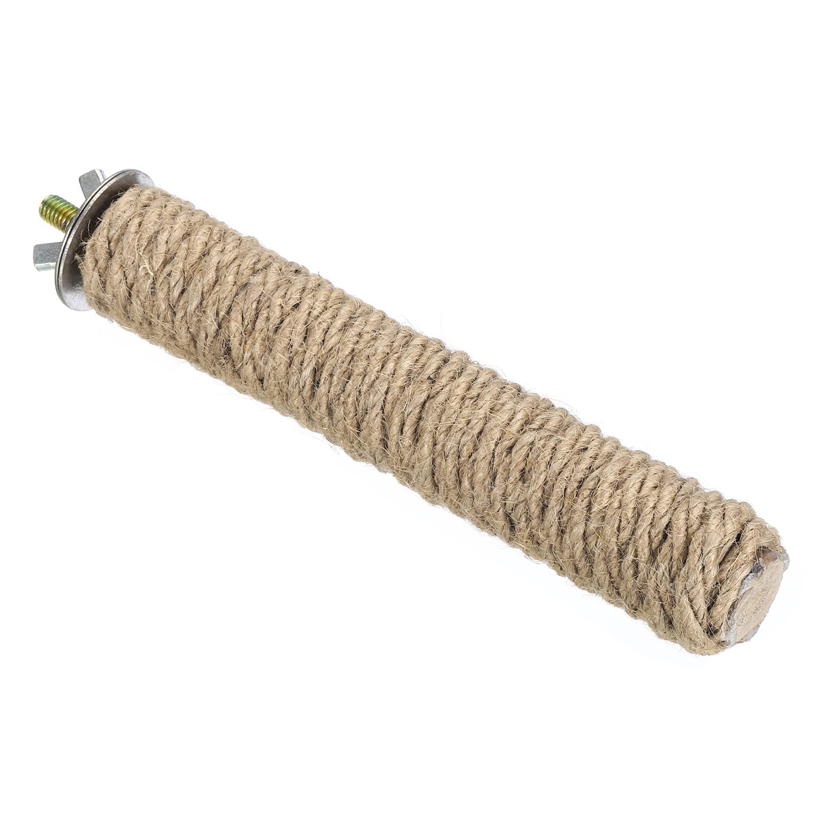 PATIKIL 1x6.7 Inch Bird Cage Perch, 1 Set Paw Grinding Stick Rope Weaving Wooden Stand Cage Accessory for Parrot Parakeet Cockatiel
