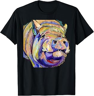 Potbelly Pig Shirt - Potbelly Pig Gifts - Potbellied Pig Art T-Shirt