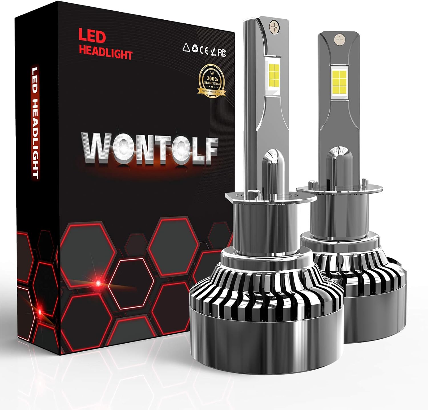 Buy Wontolf H1 LED Headlight Bulbs 600 Brighter 120W 20000LM High