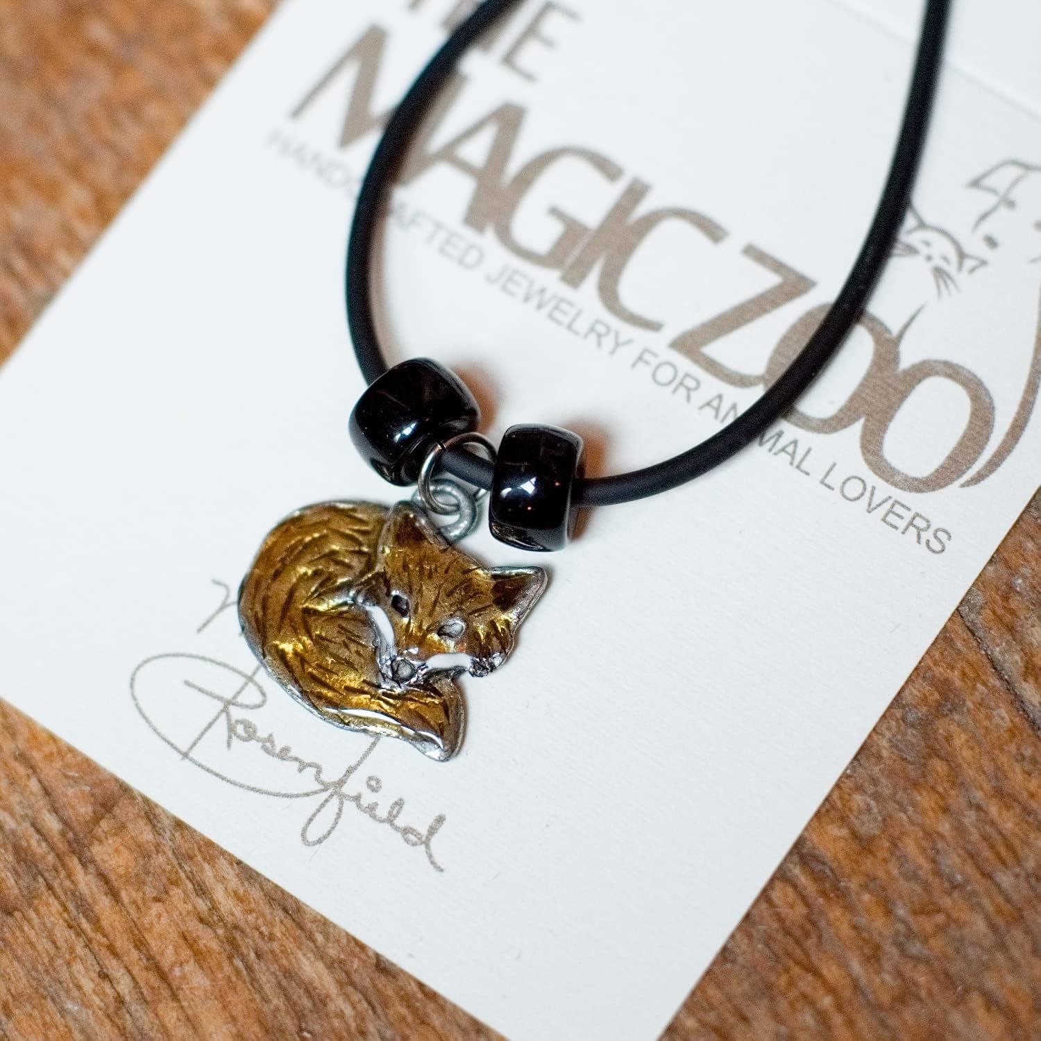 Enamel Fox Necklace