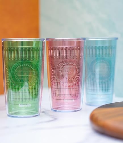 Miniatura 4 de Tervis Romantic - Vaso aislado en relieve de la colección Hobnail de 16 onzas, luna azul