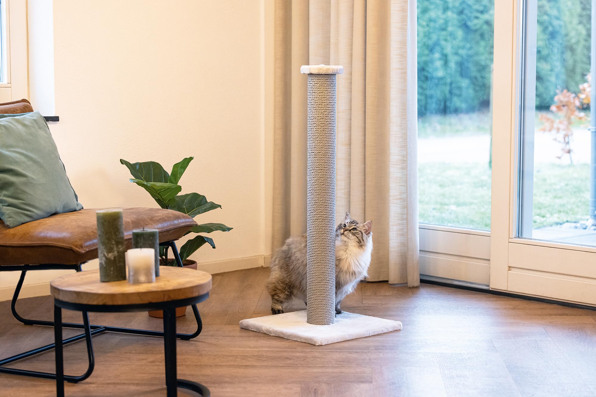 Beeztees K&Bz Bz Scratching Post Figo XL Grey 40X40X90 400 g