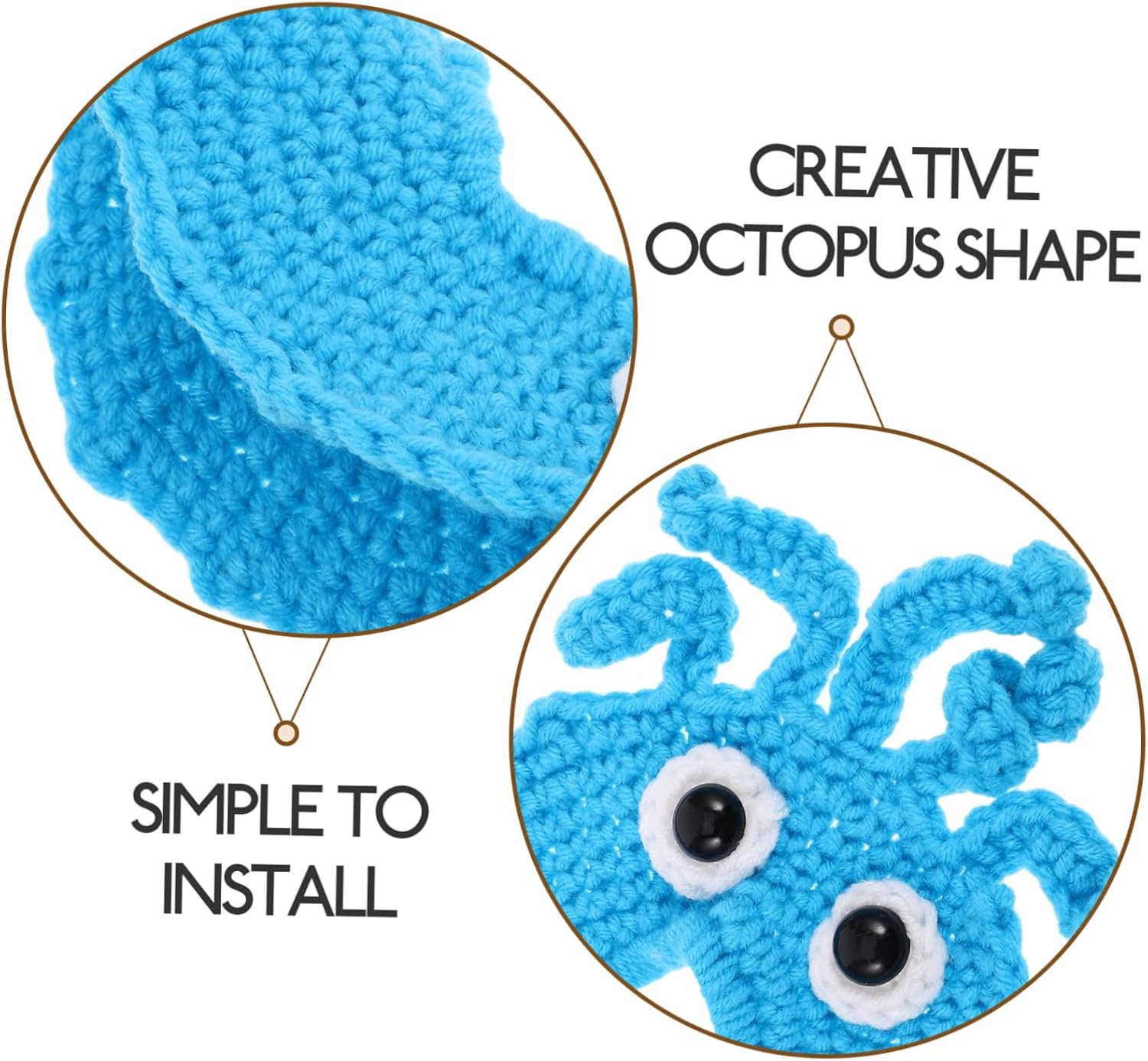KONTONTY Hand Knitted Cute Sparkly Octopus Camera Lens Decorative Ring Adorable Animal Shutter Hugger for Photography Props Crib Accessories Crochet Kit for Beginners 8 71mJQVq0FQL. AC SL1500