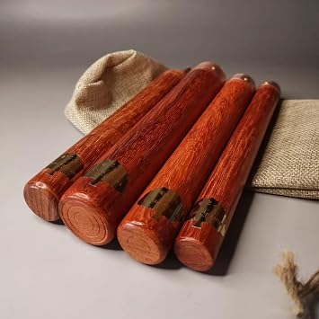 ARCVOX Obsidian Crafting Flint Knapping Toolkit, Walnut/Rosewood Stone Age Artisanal Tools, Flint Napping Tools for Pros and Beginners, 1 Pressure Flaker & 3 Copper Boppers(Red Rosewood)