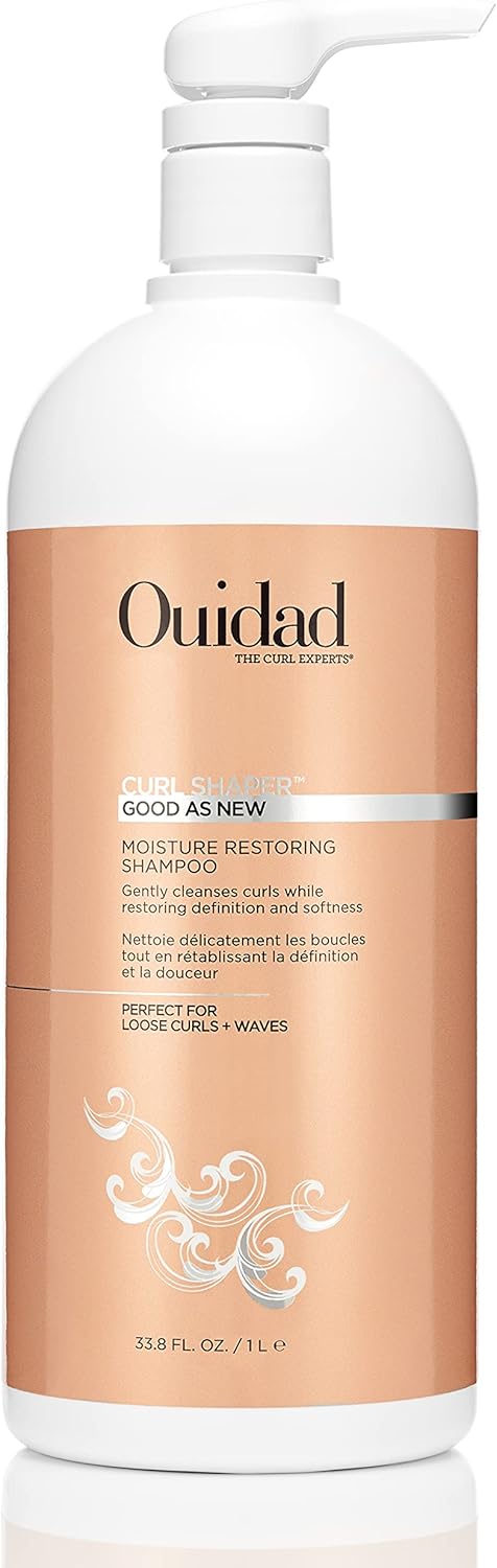 Ouidad Curl Shaper Good as New Moisture Restoring Shampoo For Unisex 33.8 oz Shampoo, Clear, 999.6 ml (Pack of 1)