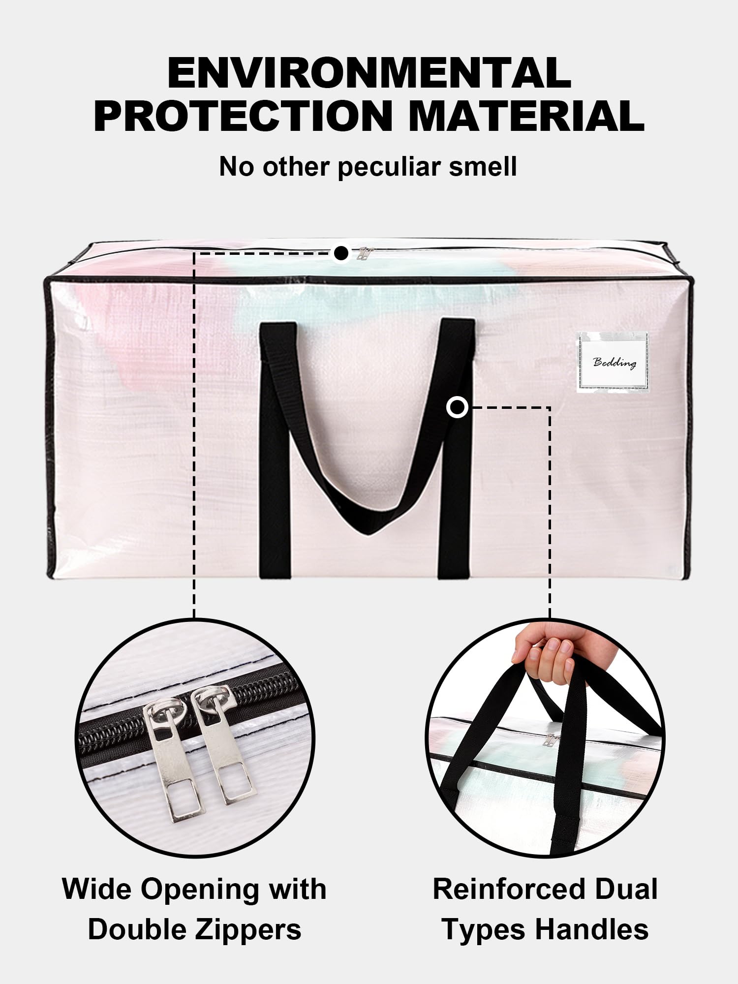 Heavy Duty Moving Bags - 8 Pack - Semi-Transparent I28197