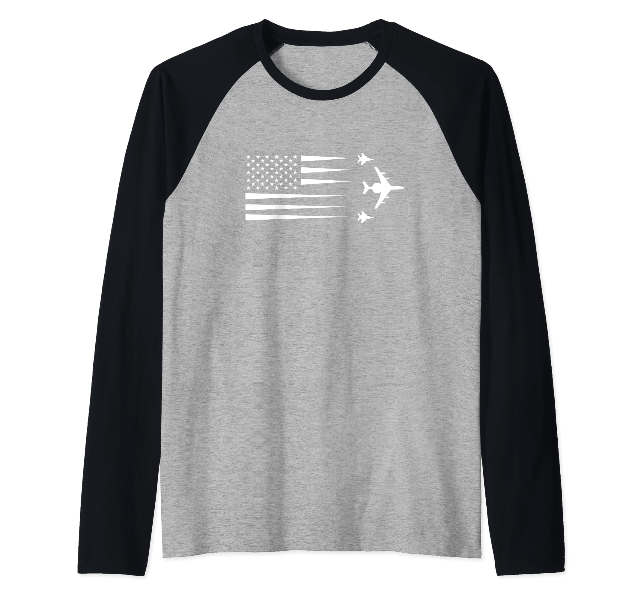 E-3 E3 Sentry AWACS F-15 Eagle tshirtRaglan Baseball Tee