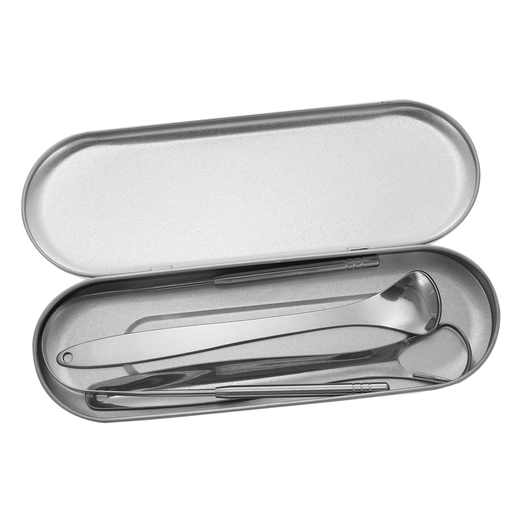 PACKOVE 1 Set Stainless Steel Oral Scraper Ergonomic with Storage Box Portable and Durable for Adults Cleaning Tool for Fresh Breath