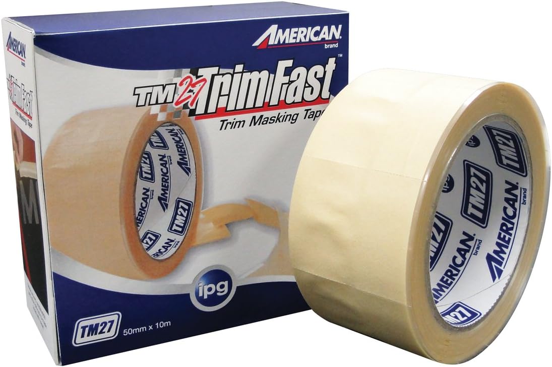 IPG TM271 American Specialty TrimFast Masking Tape, 50mm x 10m, (24-Pack)
