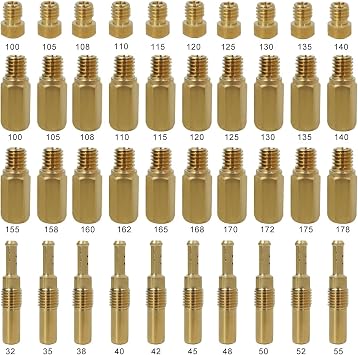 40x Carburetor Main Jet Slow Pilot Jet Kit,Size #32#35#38#40#42#45#48#50#52#55#155#158#160#162#165#168#170#172#175#178#100#105#108#110#115#120#125#130#135#140 by YTXXDEUS